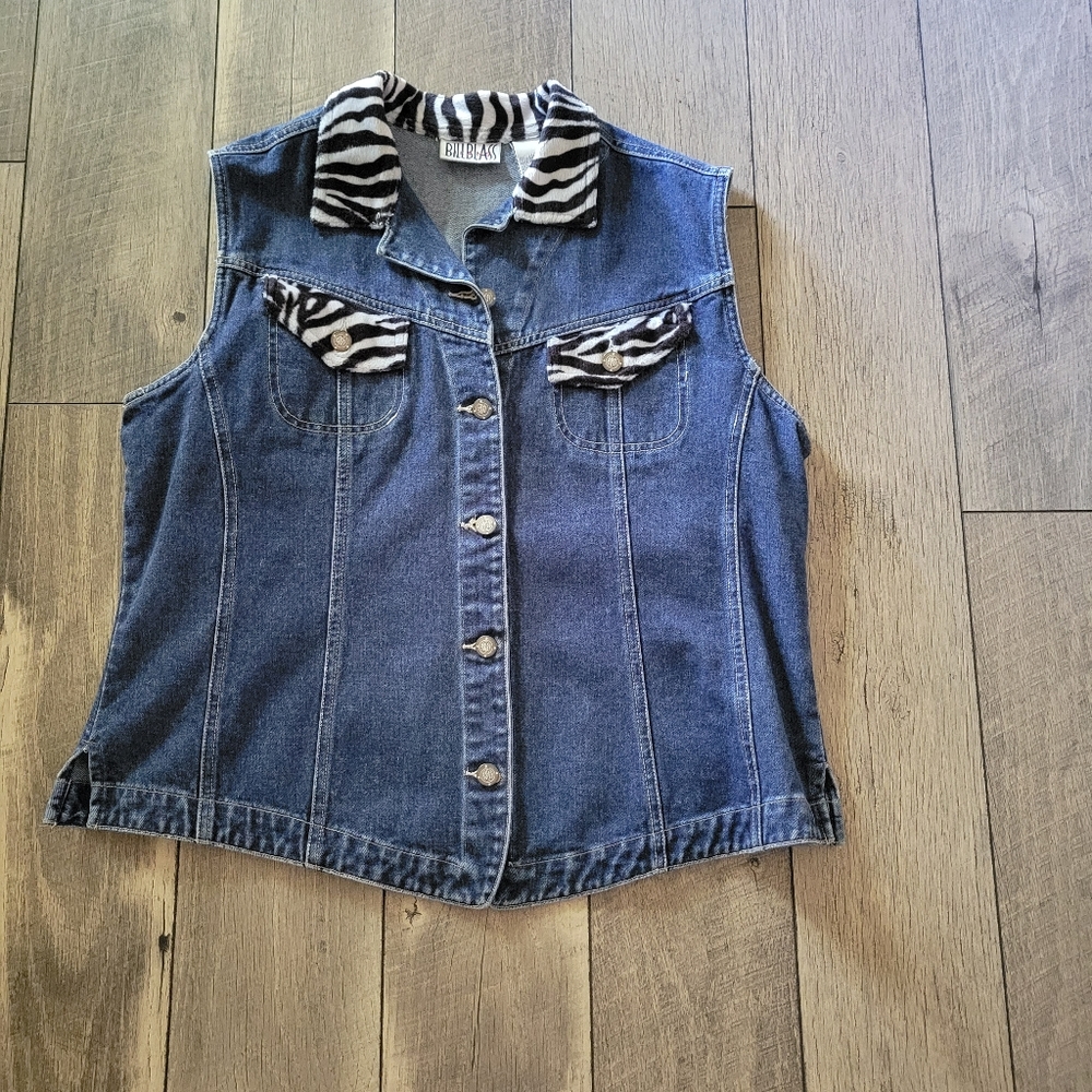 Vintage Bill Blass jeans denim vest